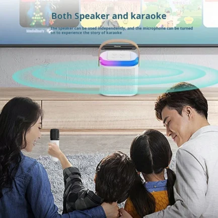 XIAOMI Wireless Karaoke Speaker Bluetooth Microphone Y1 Home KTV Karaoke Machine RGB Light Portable Mini Bluetooth Speaker - Imagen 6