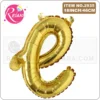 16 inch Gold Happy Birthday letter A-Z balloons Lowercase letters handwriting style letters ballons birthday party decor Globos - Imagen 2