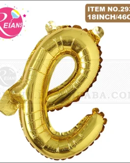 16 inch Gold Happy Birthday letter A-Z balloons Lowercase letters handwriting style letters ballons birthday party decor Globos