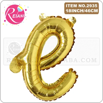 16 inch Gold Happy Birthday letter A-Z balloons Lowercase letters handwriting style letters ballons birthday party decor Globos - Imagen 2