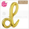 16 inch Gold Happy Birthday letter A-Z balloons Lowercase letters handwriting style letters ballons birthday party decor Globos - Imagen 3