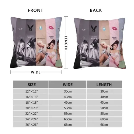 Custom Ariana Grande Pop Music Throw Pillow Decorative American Singer Luxury Cushion Cover Velvet Pillowcase - Imagen 6