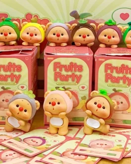 OYO Bear Cub Fruit Power Party Mini Series Mystery Blind Box Hand Puppet Tide Play Desktop Ornaments Surprise Box Holiday Gift