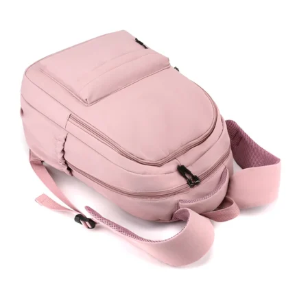 Lilo Stitch Black Backpack Pink School Bag Student Large Book Bag Girl Teenage Travel Bag Rucksack Unisex College Computer Bag - Imagen 4