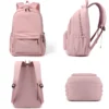 Lilo Stitch Black Backpack Pink School Bag Student Large Book Bag Girl Teenage Travel Bag Rucksack Unisex College Computer Bag - Imagen 3