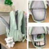 Lilo Stitch Black Backpack Pink School Bag Student Large Book Bag Girl Teenage Travel Bag Rucksack Unisex College Computer Bag - Imagen 5
