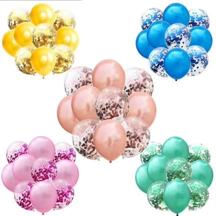 Helium Set Balloons For Birthday Party Valentine's Day Wedding Bachelor Party Pink Set 12 Inch Green 5x Banner - Imagen 2