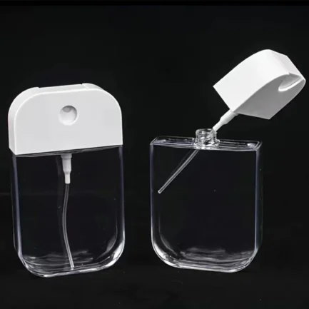 Portable Card Spray Bottle With Funnel Perfume Alcohol Hand Sanitizer Liquid Sub-Packing Bottle Pink Flower Letter Pattern - Imagen 3