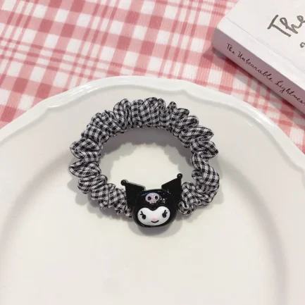 Sanrio Hair Rings For Braids Anime Figure Hello Kity Melody Kuromi Kawaii Doll Gifts for Girls Kids Braids Silver Woment - Imagen 2