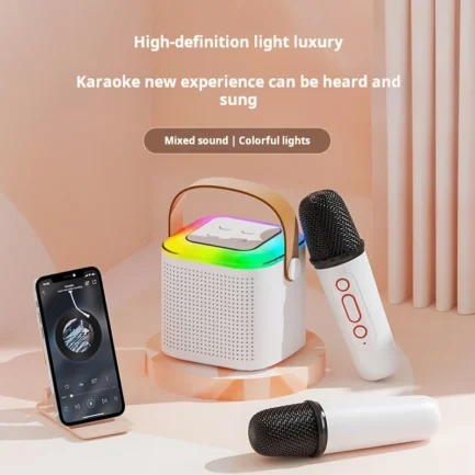 XIAOMI Wireless Karaoke Speaker Bluetooth Microphone Y1 Home KTV Karaoke Machine RGB Light Portable Mini Bluetooth Speaker - Imagen 4