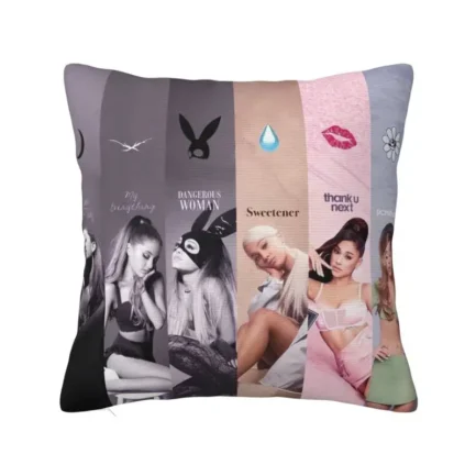 Custom Ariana Grande Pop Music Throw Pillow Decorative American Singer Luxury Cushion Cover Velvet Pillowcase