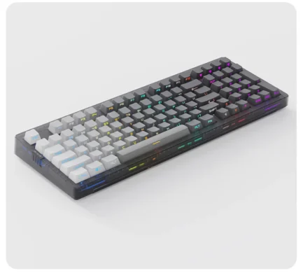 Zuohe ZH980 Customized Mechanical Keyboard Side engraved Wireless Bluetooth RGB light PBT Keycap Hot Swap Gaming Gift Laptop PC - Imagen 3