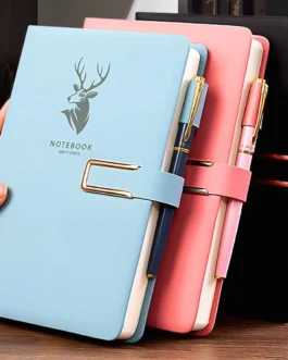 Cuaderno Retro A5, cubierta de cuero suave, 160/360 páginas, Agenda para estudiantes, oficina de negocios, suministros de papelería escolar