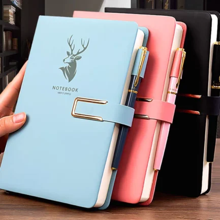 Cuaderno Retro A5, cubierta de cuero suave, 160/360 páginas, Agenda para estudiantes, oficina de negocios, suministros de papelería escolar