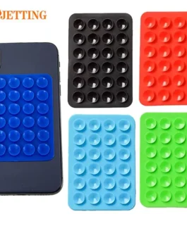 Double Side Silicone Suction Pad For Mobile Phone Fixture Suction Cup Backed Adhesive Silicone Rubber Sucker Pad For Fixed Pad