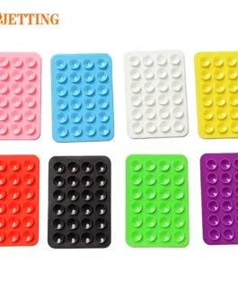 Double Side Silicone Suction Pad For Mobile Phone Fixture Suction Cup Backed Adhesive Silicone Rubber Sucker Pad For Fixed Pad